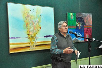 Artistas rindieron homenaje con música, poseía, pintura, fotografía y escultura a tres grandes orureños