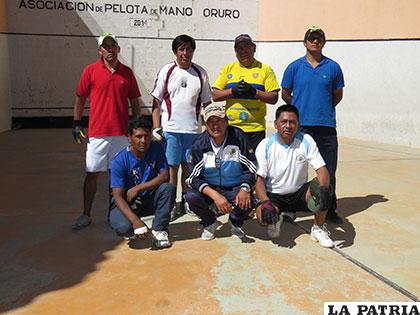 Pelotaris que representarán a Oruro en el nacional de Sucre