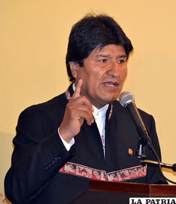 El Presidente Evo Morales Ayma /ABI.COM