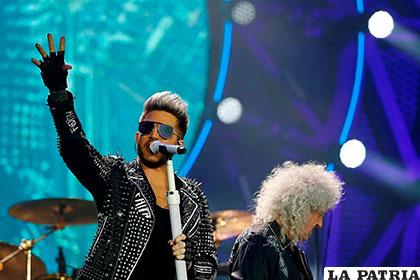 Adam Lambert, potente voz de la mítica banda de rock Queen