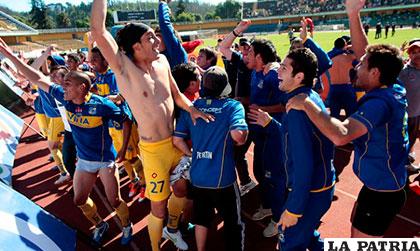 Así festejaron los de Everton su retorno a primera división