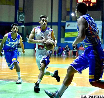 La acción del cotejo que se jugó en el valle el fin de semana /APG
