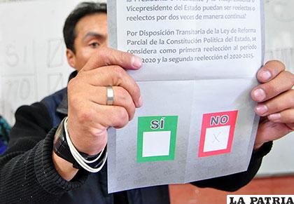 El No ganó en el Referendo Constitucional del 21 de febrero /Archivo