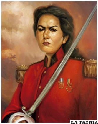<b>Juana Azurduy de Padilla</b>, quien luchó por la independencia de Bolivia en mayo de 1809, fue una mujer y madre que no se limitó por su condición de fémina y asumió el mando de la guerrilla que luchaba por la liberación del país de la corona española.
Este cargo fue heredado tras la muerte de su esposo, Manuel Ascencio Padilla, por tanto ella tuvo que asumir su lugar con el grado de coronela, todos se asombraron cuando vieron a Azurduy en pelea.
Esta heroína nació en Toroca del Virreinato de Alto Perú, hoy municipio de Ravelo del departamento de Potosí.
Juana Azurduy de Padilla fue la primera mujer boliviana ascendida al máximo grado militar en la categoría de oficiales.
Por su destacada participación en esta guerrilla, establecimientos educativos y otros espacios públicos llevan su nombre.
El 2011 al conmemorar el 6 de Agosto, la Asamblea Plurinacional en la Casa de la Libertad, Sucre, le otorgó el grado póstumo de 