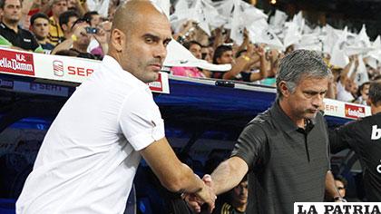 Pep Guardiola y José Mourinho no son muy amigos que se diga