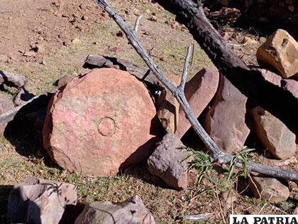 Piedra inconclusa en proximidades del molino de granos de Toroca