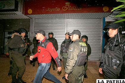 Personal policial se movilizó en los alrededores de la joyería