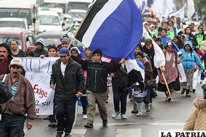 La marcha del MAS en Santa Cruz /APG