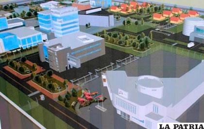Maqueta virtual de la futura planta nuclear /ANF
