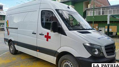 La ambulancia del Estado Plurinacional utilizada para objetivos 