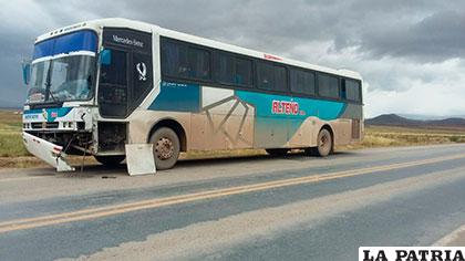 La colisión estuvo protagonizada por un bus Trans Alteño