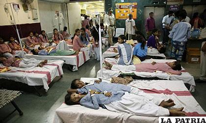 Las estudiantes afectadas en la India por una fuga de gas, algunas siguen 
hospitalizadas /amazonaws.com