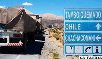Frontera entre Chile y Bolivia por la localidad de Tambo Quemado /CARRETERASPELIGROSAS.COM