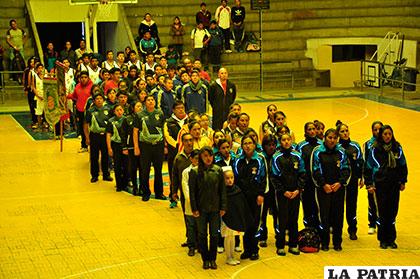 Durante el acto de inauguración del torneo oficial de este año