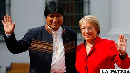En el primer mandato de Bachalet la relación con Morales era más fluida /ANF/Archivo