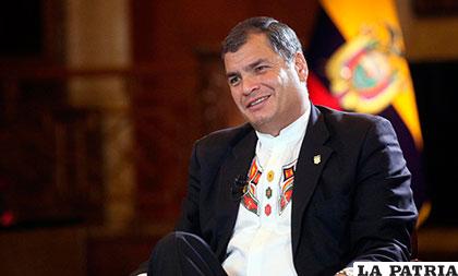 Ex presidente de Ecuador, Rafael Correa /arainfo.org