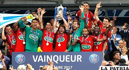 Celebración de los jugadores del Paris Saint-Germain /debate.com