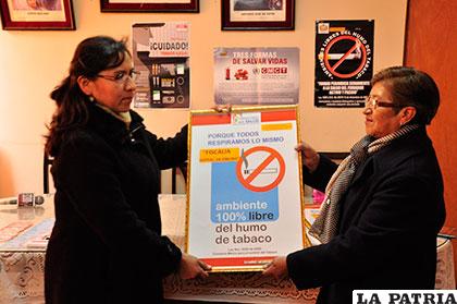 Fiscalía Departamental de Oruro recibió reconocimiento como ambiente libre de humo de tabaco