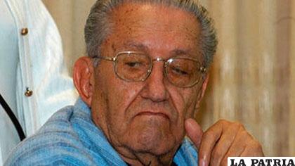 El ex dictador Luis García Meza, hace unos años cuando estaba vivo cumpliendo su condena /www.erbol.com.bo