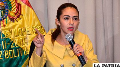 La ministra de Planificación del Desarrollo, Mariana Prado