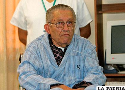 El dictador boliviano Luis García Meza falleció la madrugada de este domingo /Andes