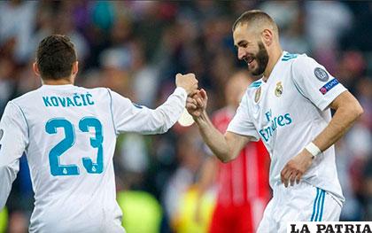 Real Madrid empató 2-2 con doblete de Karim Benzema