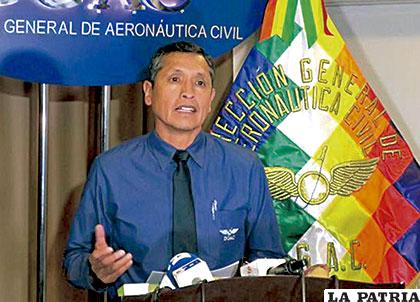 Director ejecutivo de la Dirección de Aeronáutica Civil de Bolivia (DGAC), Celier Aparicio Arispe /EFE