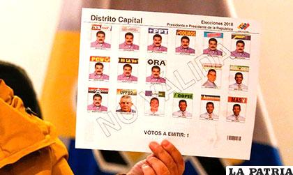 Nicolás Maduro aparece en las casillas de las bancadas aliadas a su gobierno /El Nuevo Diario