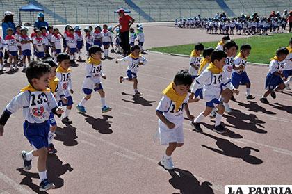 Se tiene mucho entusiasmo de los niños en formar parte de las olimpiadas deportivas