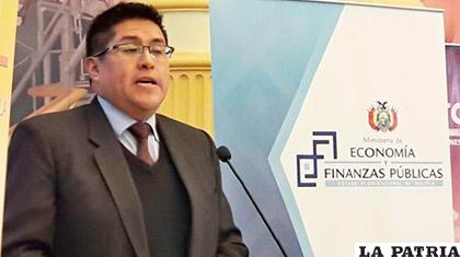 Viceministro de Presupuesto y Contabilidad Fiscal, Jaime Durán Chuquimia