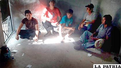Bloqueadores detenidos en Monteagudo /Paolo Alcoba