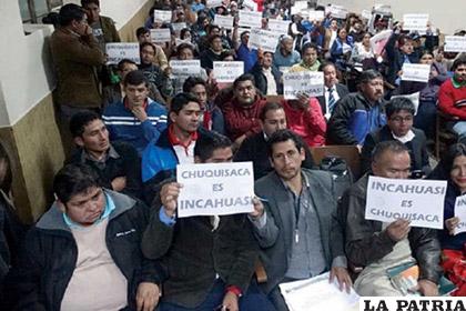 Instituciones vivas de Chuquisaca continúan movilizadas