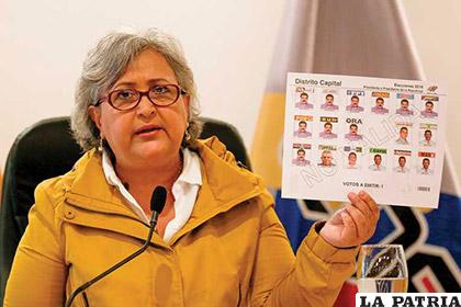 La presidenta del Consejo Nacional Electoral, Tibisay Lucena /Opinión