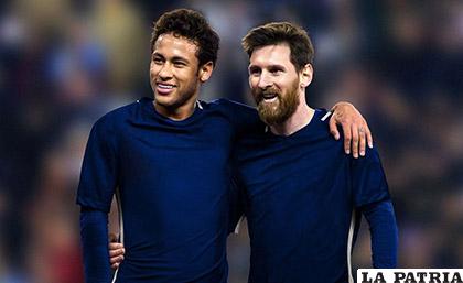 Neymar y Lionel Messi fueron compañeros en el Barcelona