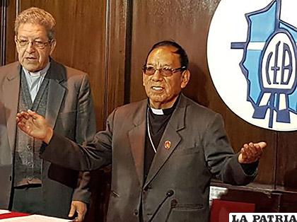 El nuevo Cardenal de Bolivia, Toribio Ticona, en su presentación ante los medios de comunicación /LA RAZ?N