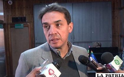 El ministro de Economía, Mario Guillén /LA VOZ DE TARIJA