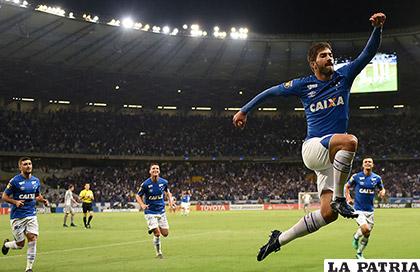 Lucas Silva anotó el segundo del Cruzeiro /conmebol.com