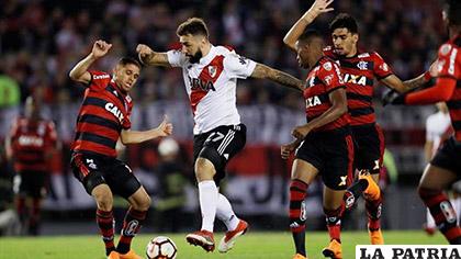La acción del empate 0-0 entre River y Flamengo /eurosport.com