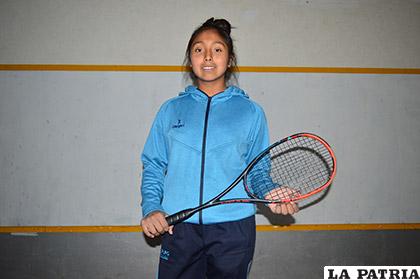 Nicole Rafael es parte de la 
selección nacional de squash
