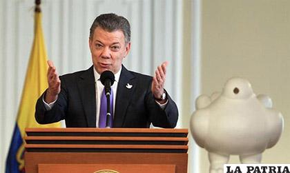 El presidente Juan Manuel Santos destacó, desde Berlín, que espera dejarle al próximo gobierno un acuerdo marco con el Eln al que puedan darle continuidad /El Nuevo Diario