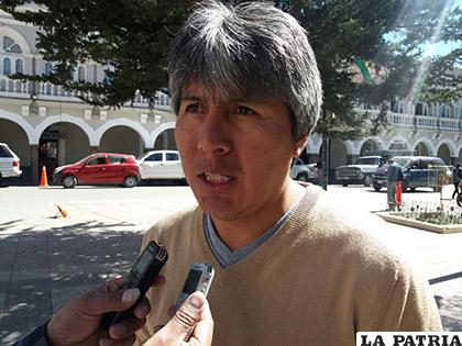 Líder departamental de Bolivia Somos Todos, Edgar Sánchez