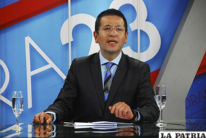 El periodista Juan Pablo Guzmán, culminó un ciclo de un año y seis meses de entrevistas en el horario estelar de Bolivisión /ANP