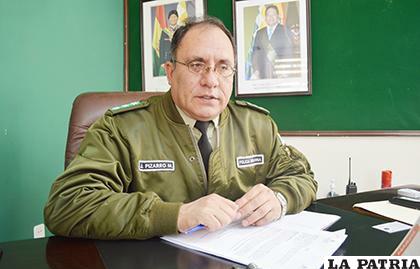 Coronel Jorge José Pizarro, comandante departamental de Policía /LA PATRIA