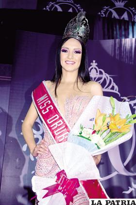 Alexandra Judith Cárdenas Quiroga, es Miss Oruro 2019 /LA PATRIA Reynaldo Bellota