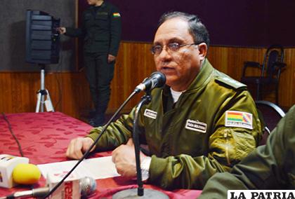 El coronel Jorge Pizarro rechazó las acusaciones sobre irregularidades /LA PATRIA
