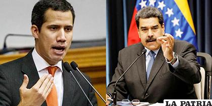 El jefe del Parlamento venezolano, Juan Guaidó y Nicolás Maduro /metrolatam.com