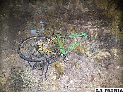 El estado en que quedó la bicicleta es lamentable /LA PATRIA
