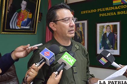 El excomandante de Oruro, coronel Rommel Raña enfrenta a la justicia /LA PATRIA/Archivo