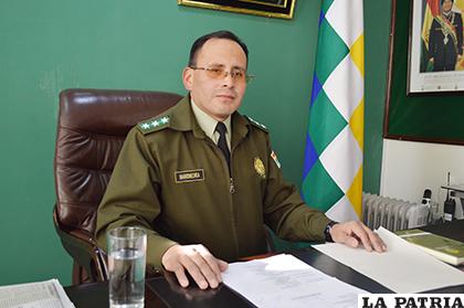 El nuevo comandante policial, coronel José Barrenechea /LA PATRIA