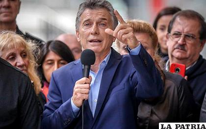 Macri difundió este mensaje un día después de que Cristina Fernández protagonizara su primer acto de campaña /EFE